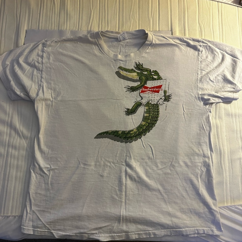 Authentic Budweiser T shirt, Delta Cotton USA, Preshrunk